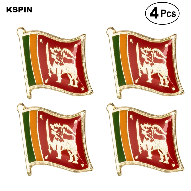 Sri Lanka Flag Pin Lapel Pin Badge Brooch Icons From Patchesfactory, 1