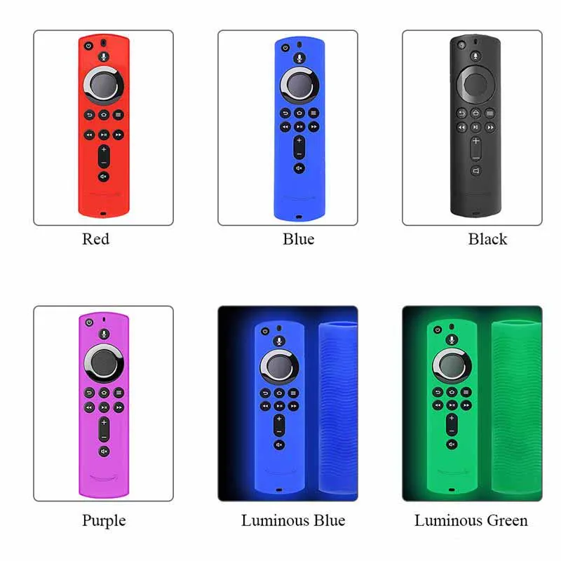 Multicolor Silicone Case dla Amazon Fire TV Stick 4K TV 5.6 Calowy pilot ochronny Ochronna pokrywa skóry Protector