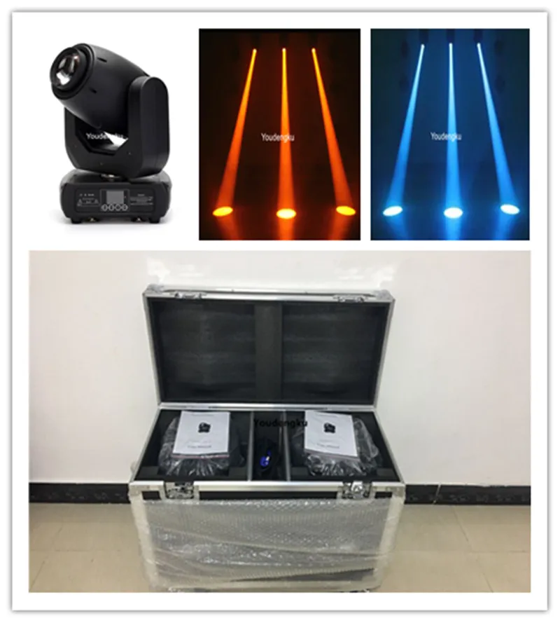 6 pieces with case night club decoration led 150w 2r lyre moving head beam 150 watt led moving head beam light