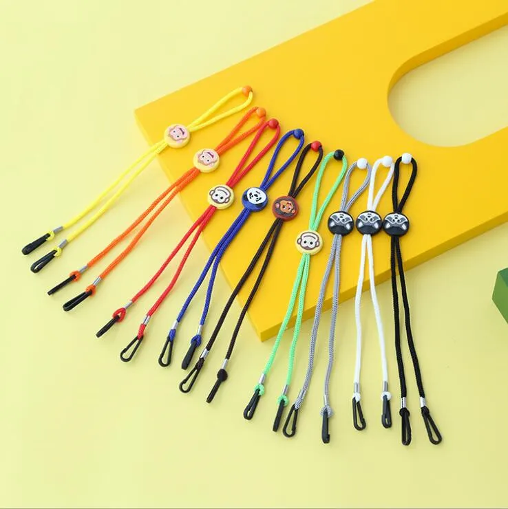 Мультфильм Маска Lanyard Student Anti-Slip Регулируемая Braid Строка Extensible Handy Удобный очки Rope Твердая солнцезащитные очки цепи Канаты LSK1427