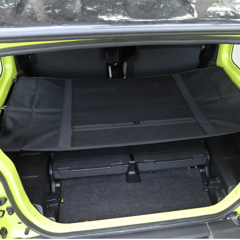 Schwarzer Kofferraum Vorhang, Kofferraum Isolationsnetz, ABS/Leinwand, Für  Suzuki Jimny 2019 UP, Auto Innenzubehör Von 59,56 €