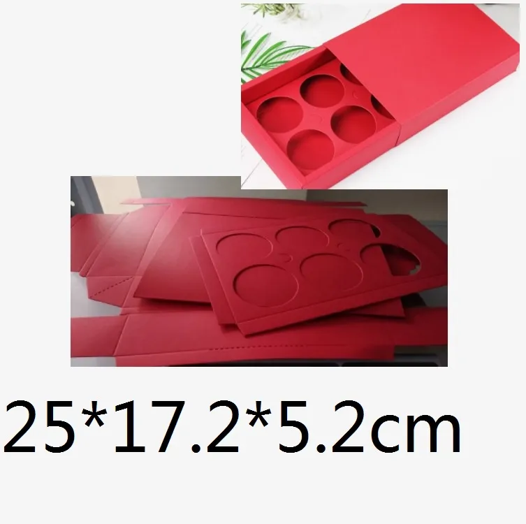 Cupcake Box Cookie Mooncake Packaging Cake Paper Gift Boxes Rectangle Hollow Out 25*17.2*5.2cm Mooncake Packaging Cake Paper