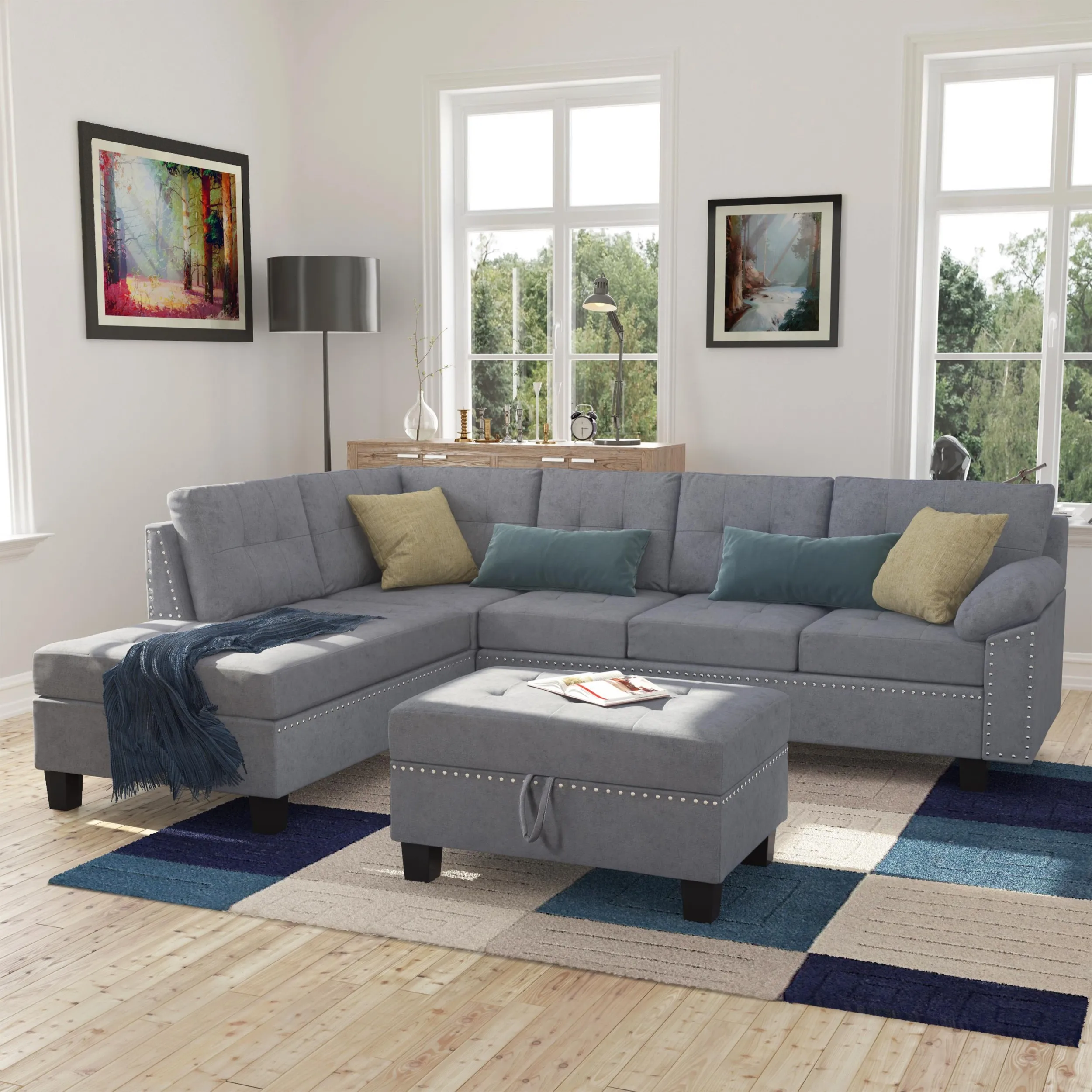 Sectional sofa set shop for living room