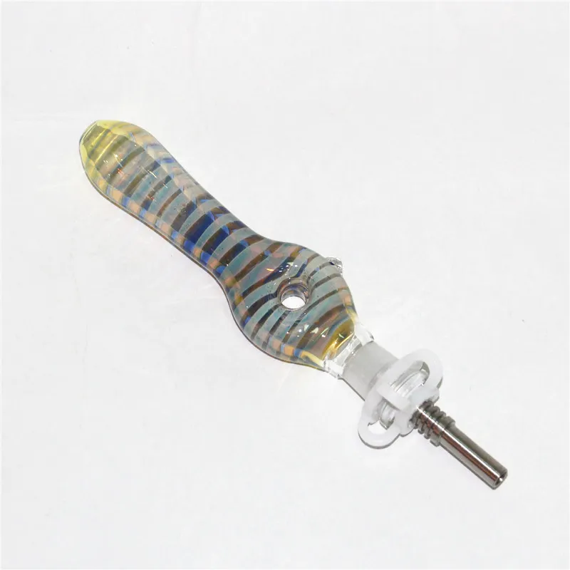 Glass Kit with 10mm Titanium Quartz Tips smoking pipes Keck Clip glasss reclaim catcher