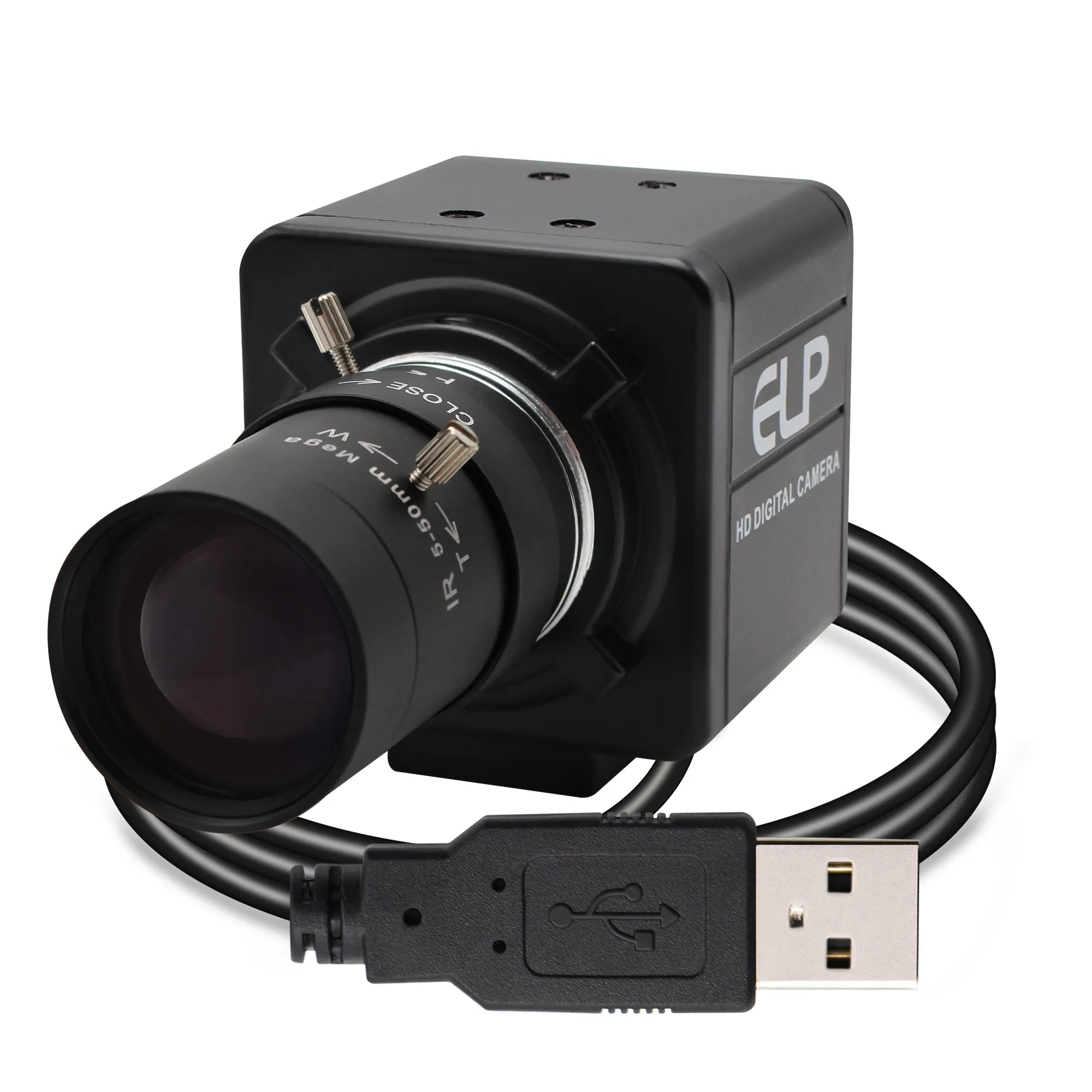 1080P Full HD 30fps 60fps 120fps Mini-PC-Webcam USB-Kamera mit manuellem Zoom-Varifokalobjektiv für PC Skype, Videoanrufaufzeichnung