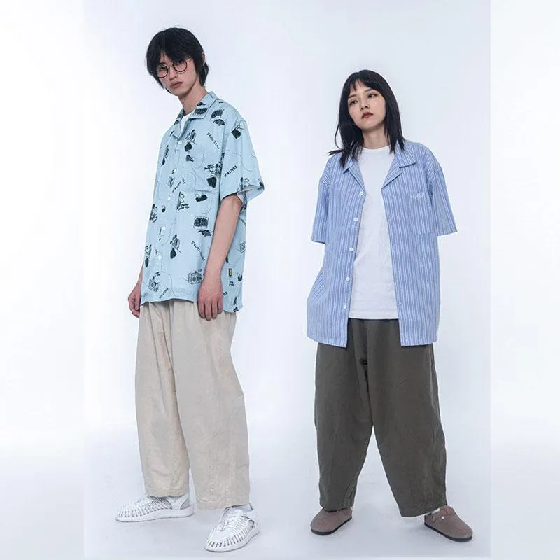 Nouveau mâle japon corée Streetwear Vintage Hip Hop sarouel pantalon hommes femmes Couple décontracté taille élastique ample jambe large pantalon