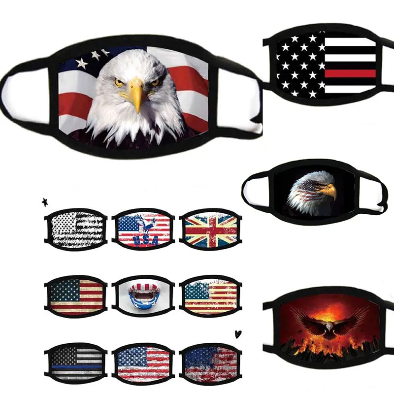 Maschere elezioni americane accessori antipolvere Stampa maschera universale per uomini e donne bandiera americana maschera di trasporto