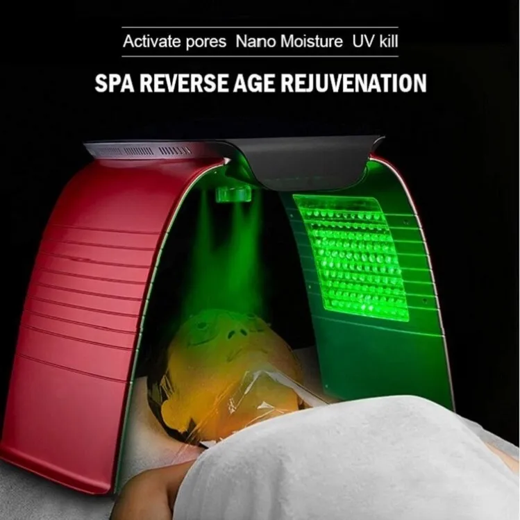 Высококачественный 7 цветной светодиодный PDT Light Skin Care Machine Machine Spa Spa PDT Терапия кожи омоложения прыщей Удали