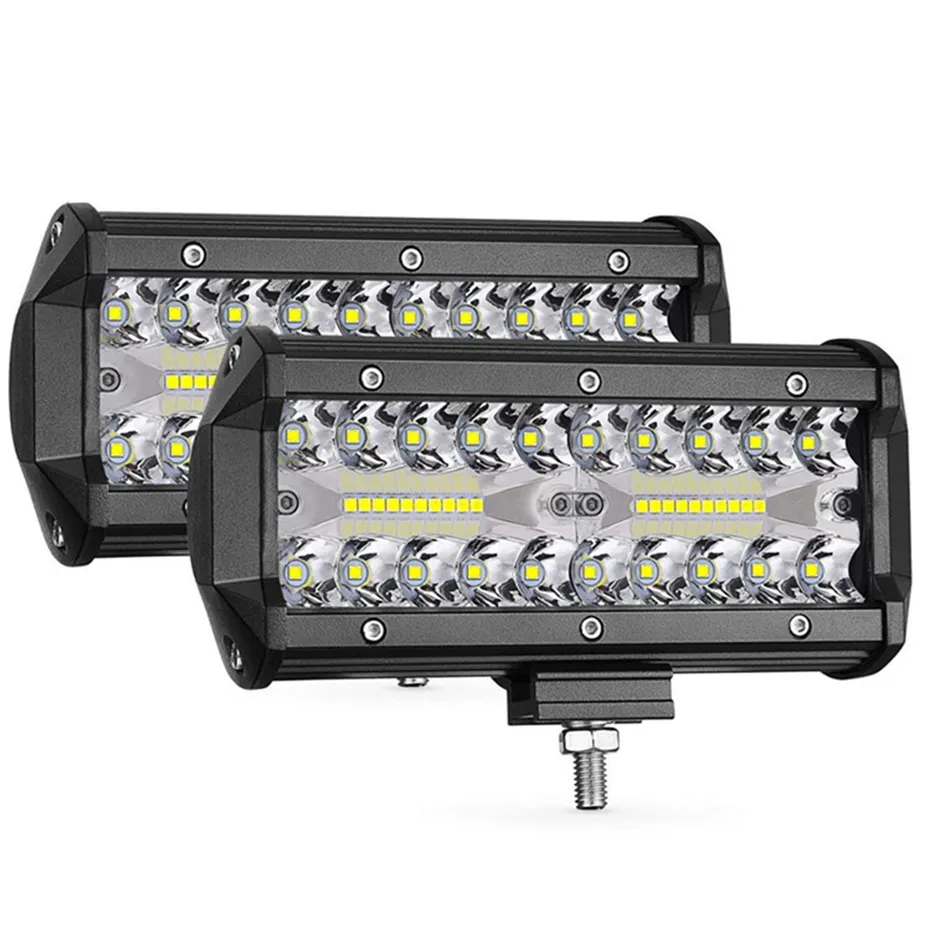 7 inç LED çalışma Işık Birleşik Kiriş Arabası LED Far Traktör Kamyonu 4x4 SUV ATV 12V 24V