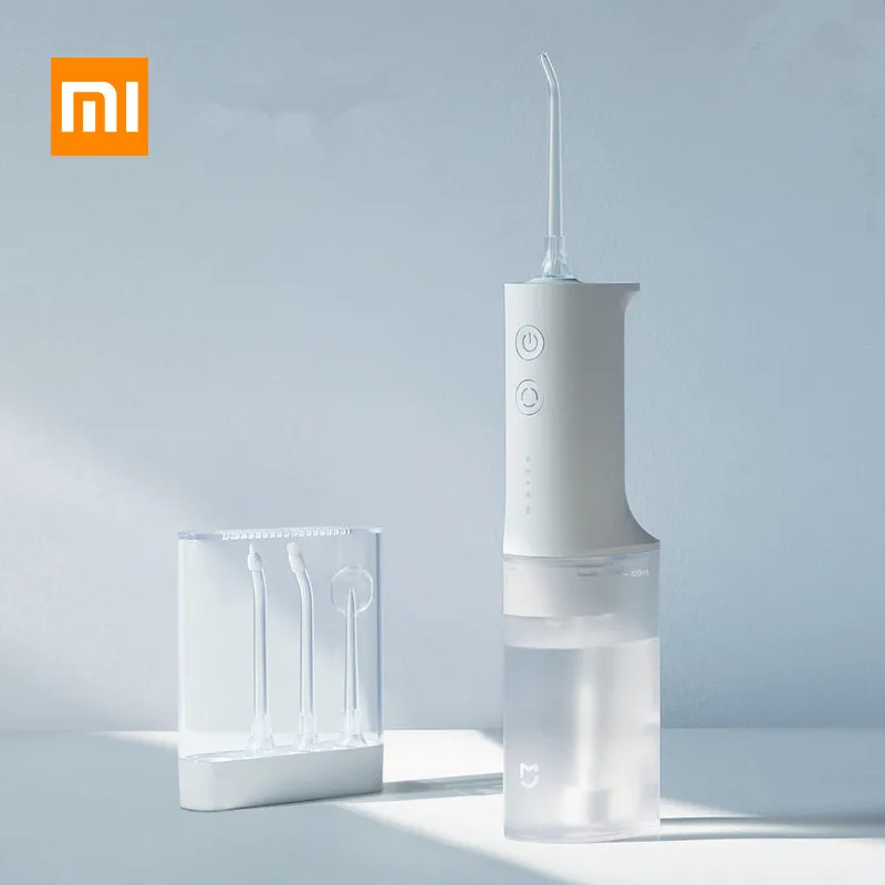 Xiaomi mijia dental irrigador dentes água flosser portátil irrigador oral dental irrigador bucal dente limpador waterpulse