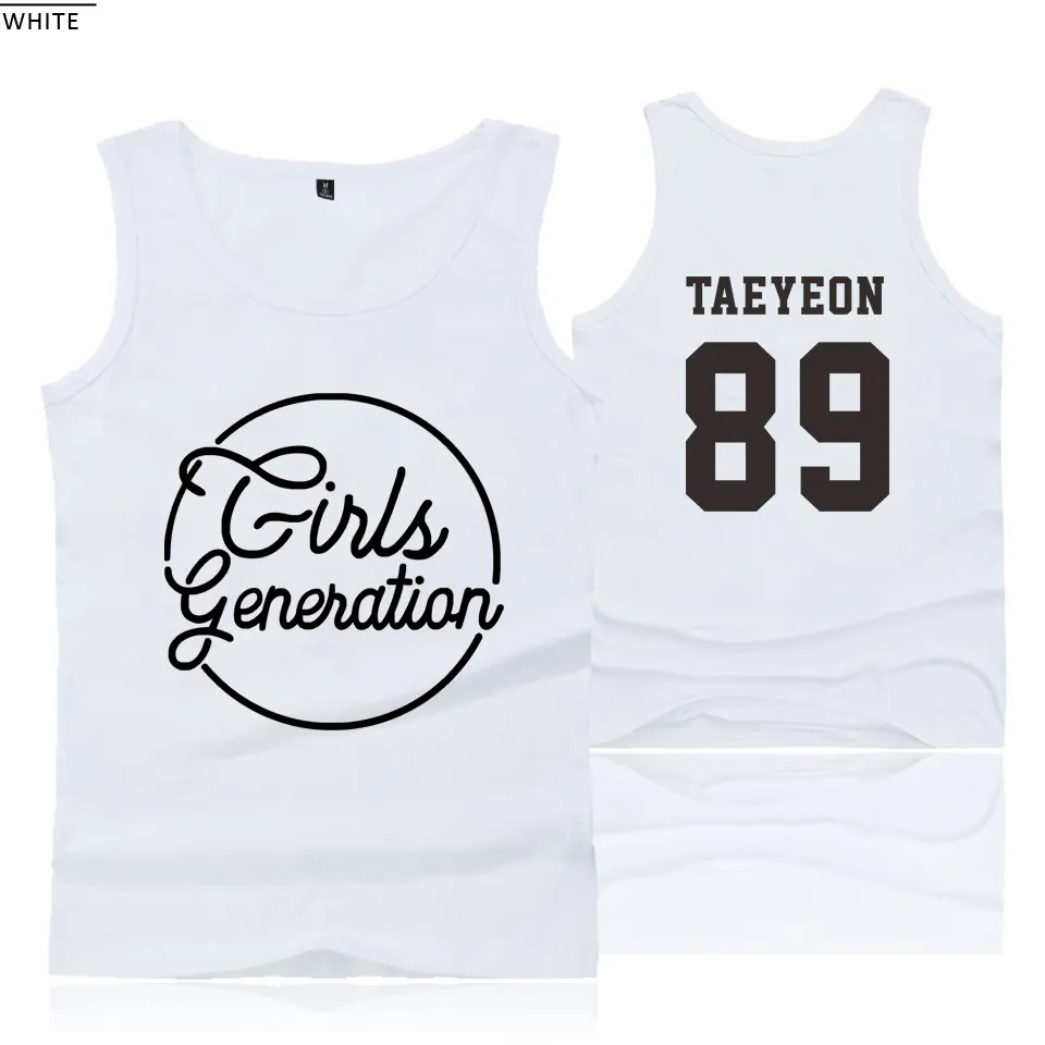 Blackday Girls Generazione KPOP Idol Estate Gless Cotton Game Tank Tops Cool Casual Streetwear Fitness O-Neck Tops