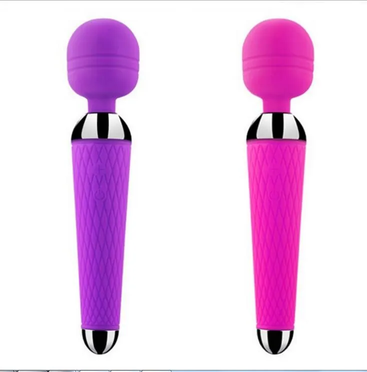 Poderosa Varinha Massager carregamento rápido 10 velocidades navio Cordless Vibradores impermeável Handheld Pessoal Massager Vara DHL grátis