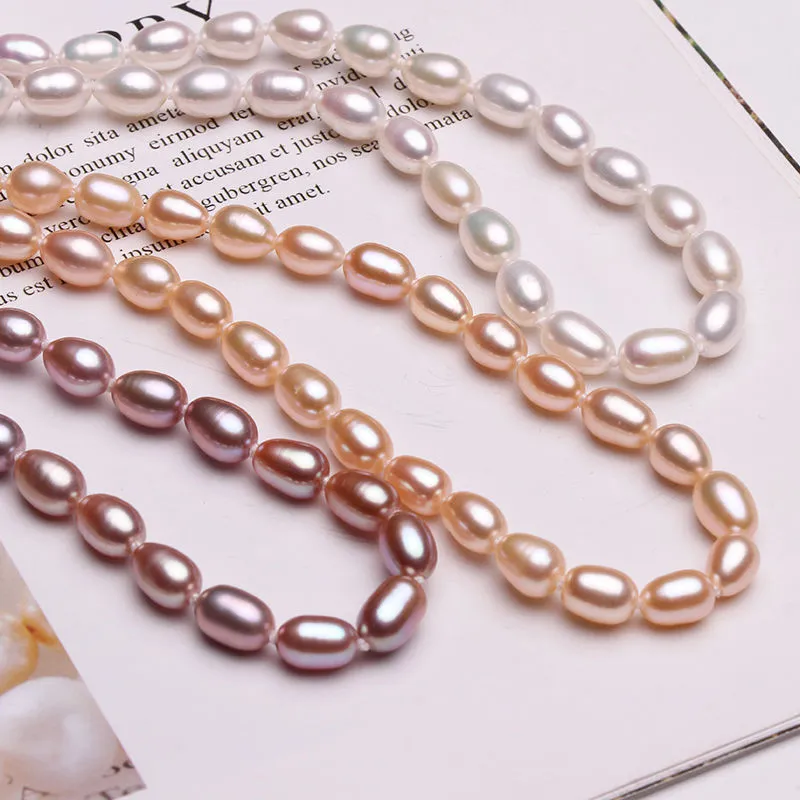 Werbowy fabrik direktförsäljning naturlig sötvatten liten pärlhalsband flicka mode mångsidig neckwear kreativa nya handgjorda smycken