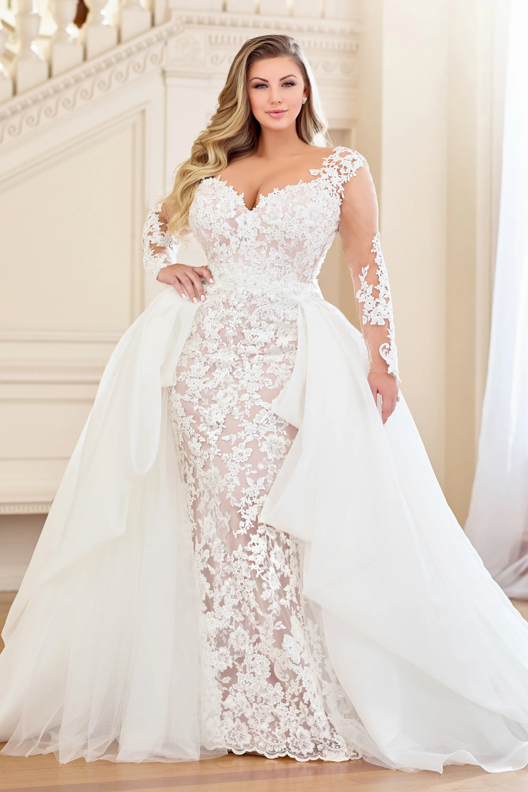 Robe de mariée surjupe cheap