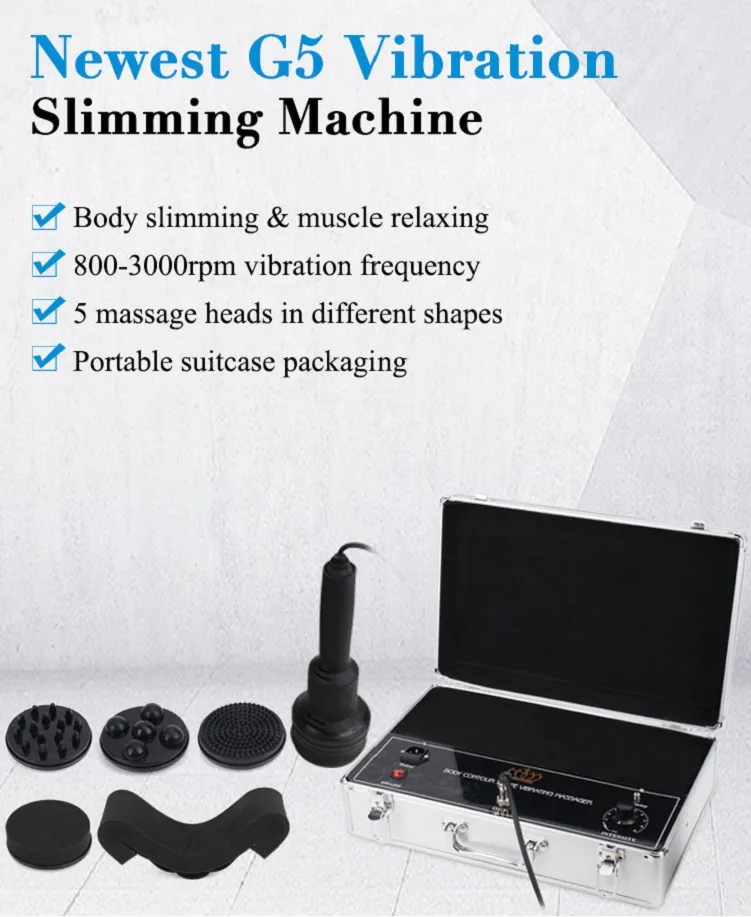 Health Care Whole Body Massage G5 Pain Relief Massage Slim Massager High Frequency Vibration Machine