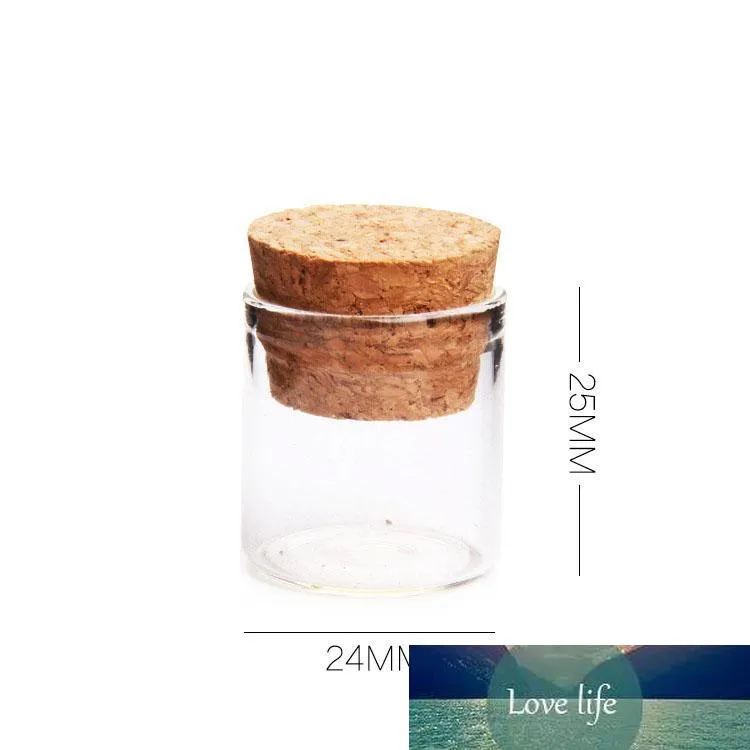 5G Små glasflaskor med korkar Stoppar 5ml Högkvalitativ Glassware / Glas Jar Mini
