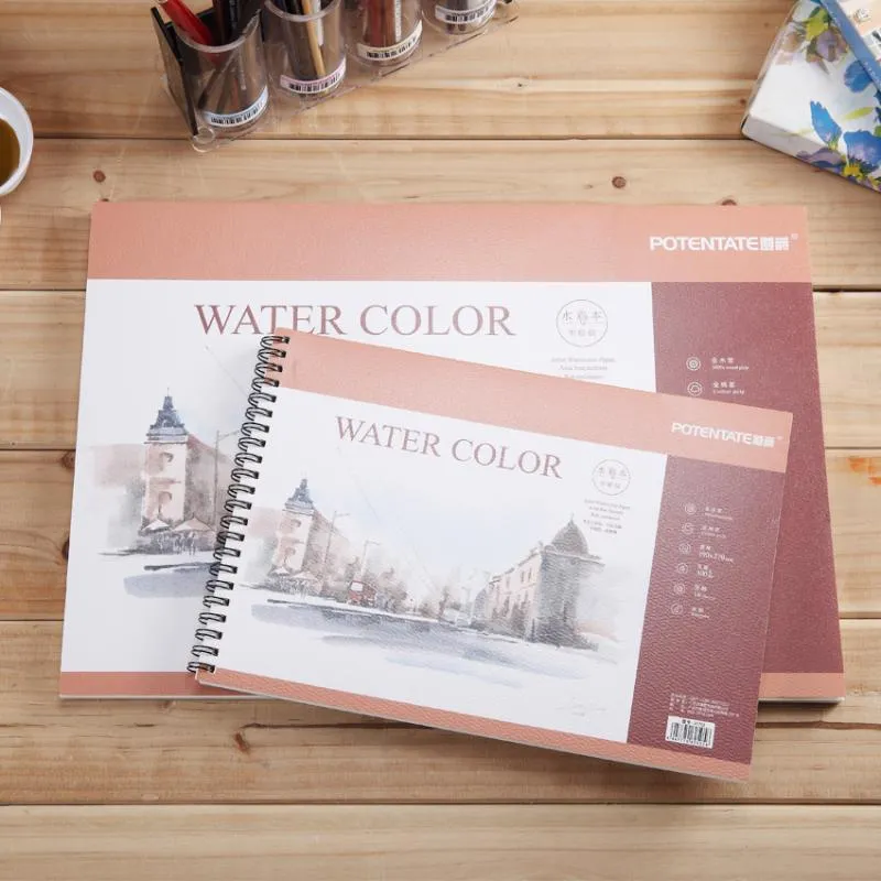 Wholesale Notepads POTENTATE 300gsm Watercolor Paper 16K 16Sheets Artist Hand Painted Painting