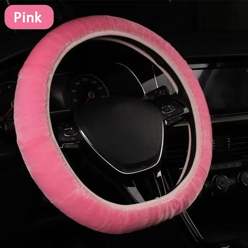 Heißer Rosa Auto Zubehör Lenkrad Abdeckung Universal Durchmesser