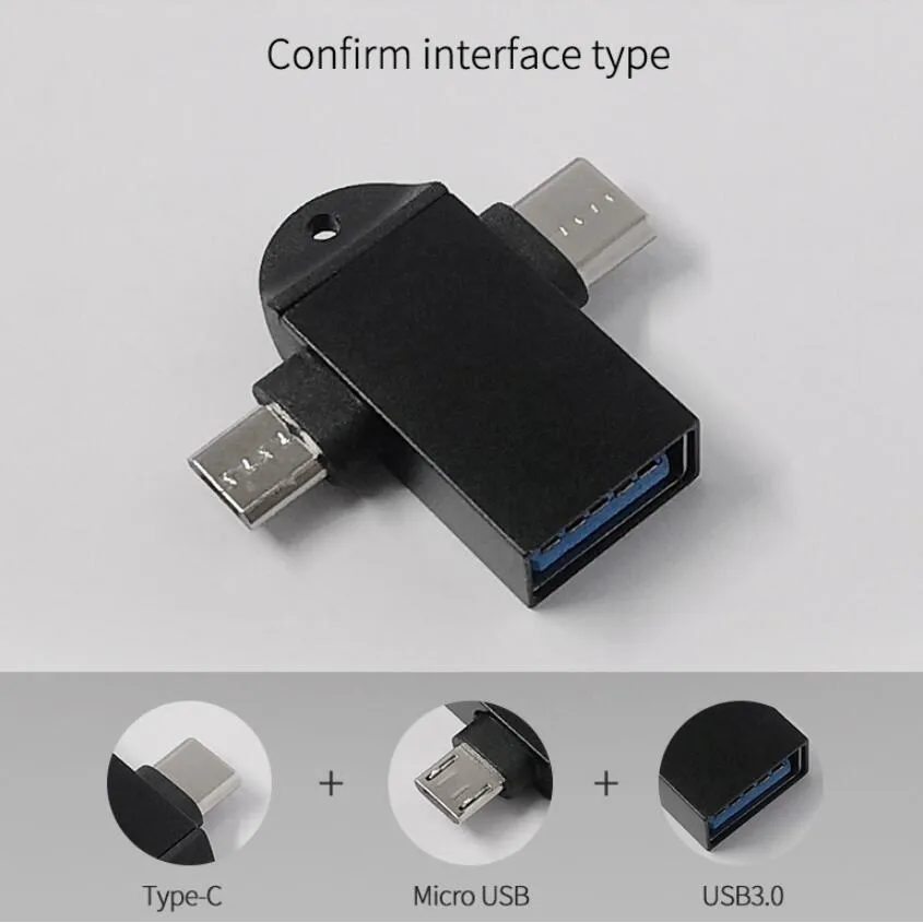 Buy USB C to USB Adapter, Type C USB OTG Cable, 2 in 1 USB C Cable to USB  Female and