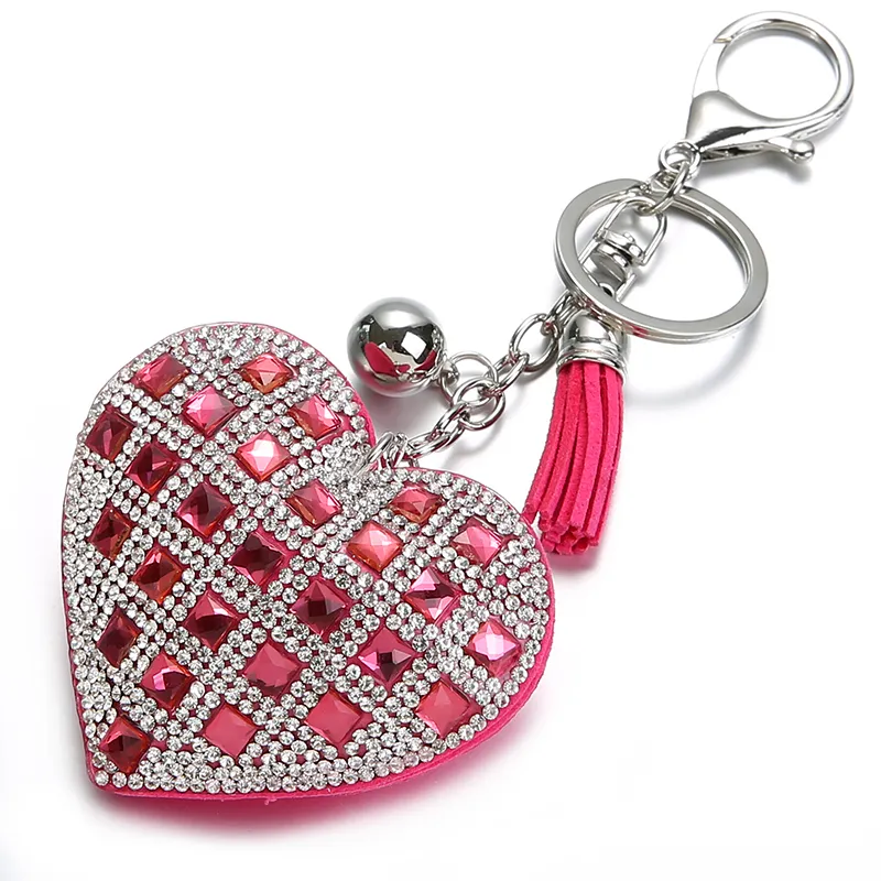 Mode Herz Handgemachte Nette Bling Kristall keychain Für Frauen