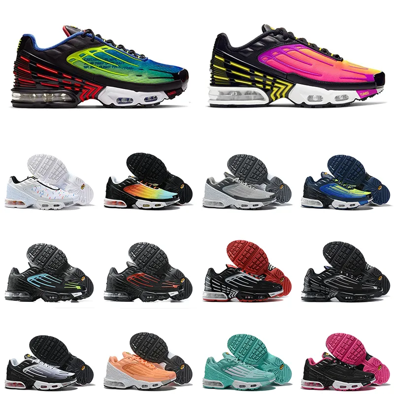 Nike Air Max Plus 3 TUNED AIR 남성용 운동화 Hyper Purple Parachute tn plus 3 야외 남성 여성 운동화 스포츠 남성 트레이너 크기 36-45