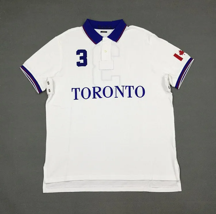 CANADA men's Casual Shirts short-sleeved T-shirt conforms to the specifications of Toronto high-quality 100% pure cotton with embroidery technology pure