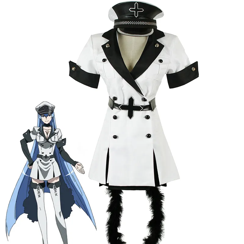 Akame ga döda drottning esdese esdeath cosplay kostym esdese akame ga döda cosplay kostym