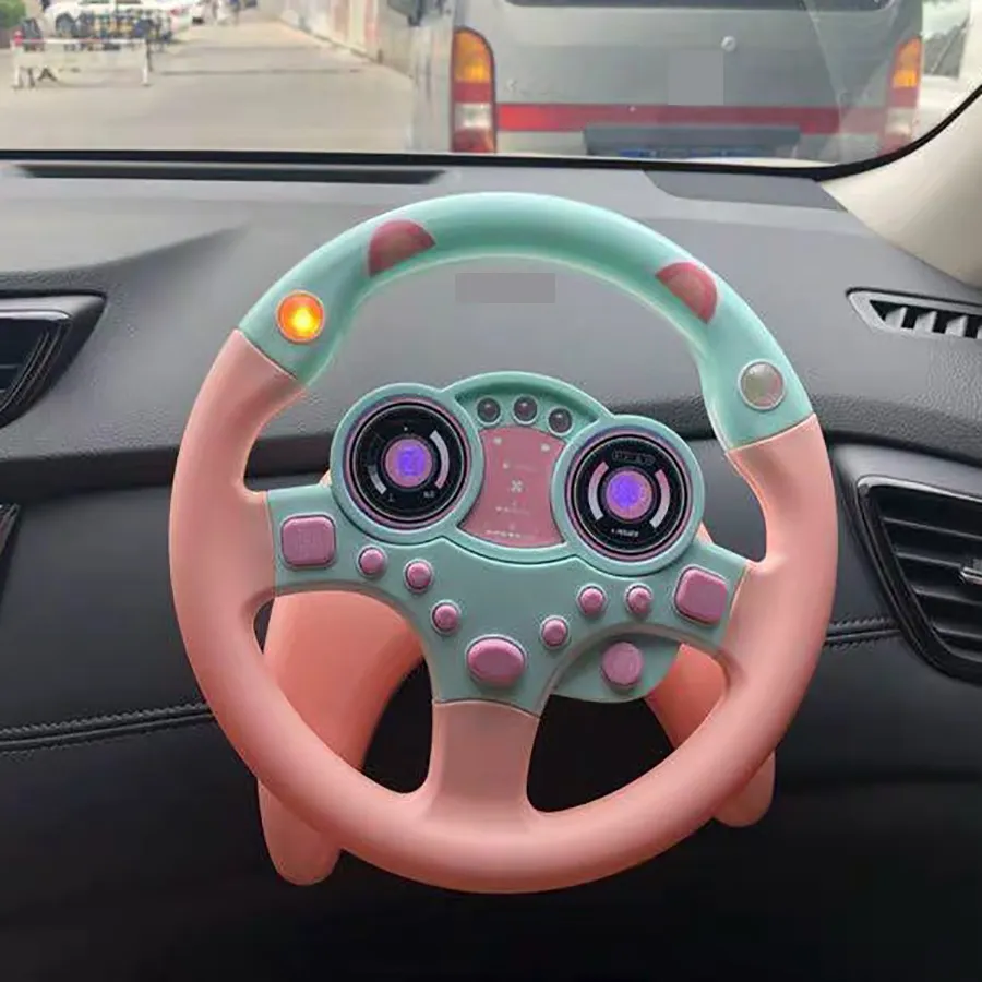 Jouet de Volant de Conduite pour Enfants, Volant interactif éducatif simulé  Musical, Jouet de Conduite,Jouet Voiture d'apprentissage