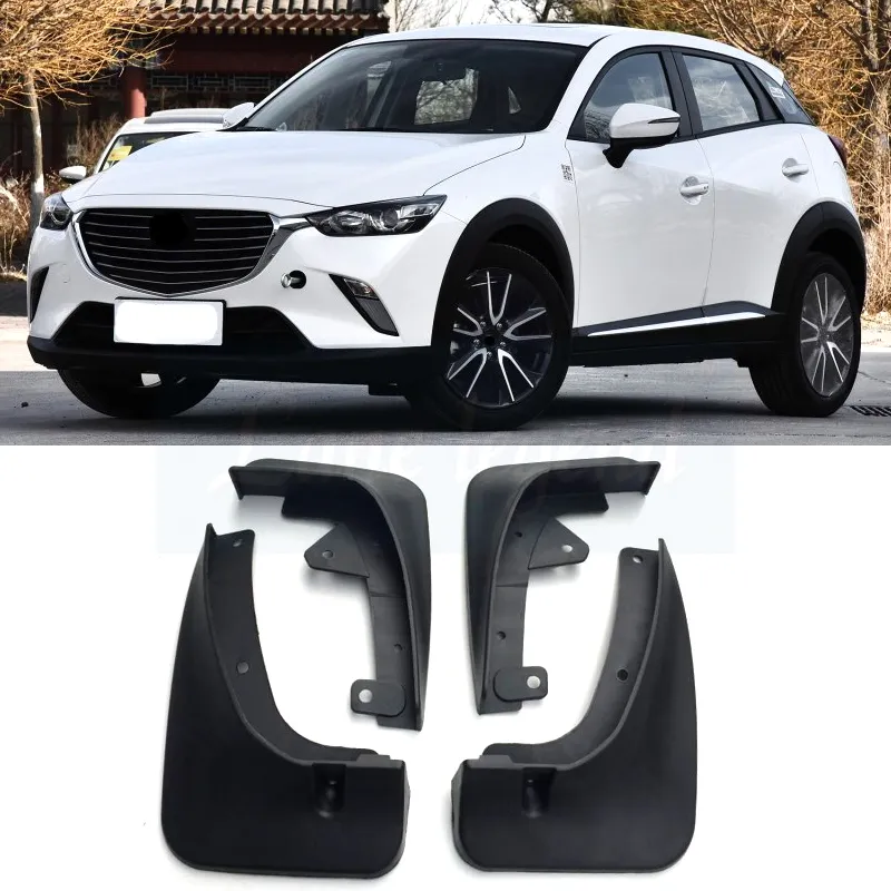 För Mazda CX-3 CX3 2016 2017-2019 Fender Flares Mud Flaps Mudguards Exterior Parts Products Cover Accessories 4st Rubber2493