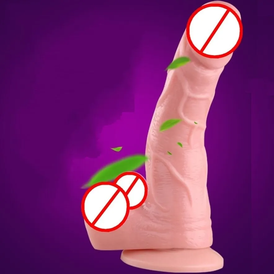 Kvinnlig onani TPR Realistiska dildovibrering av roterande stor medium liten penis med sugskoppbig kuk dildo vibratorsex t3738698