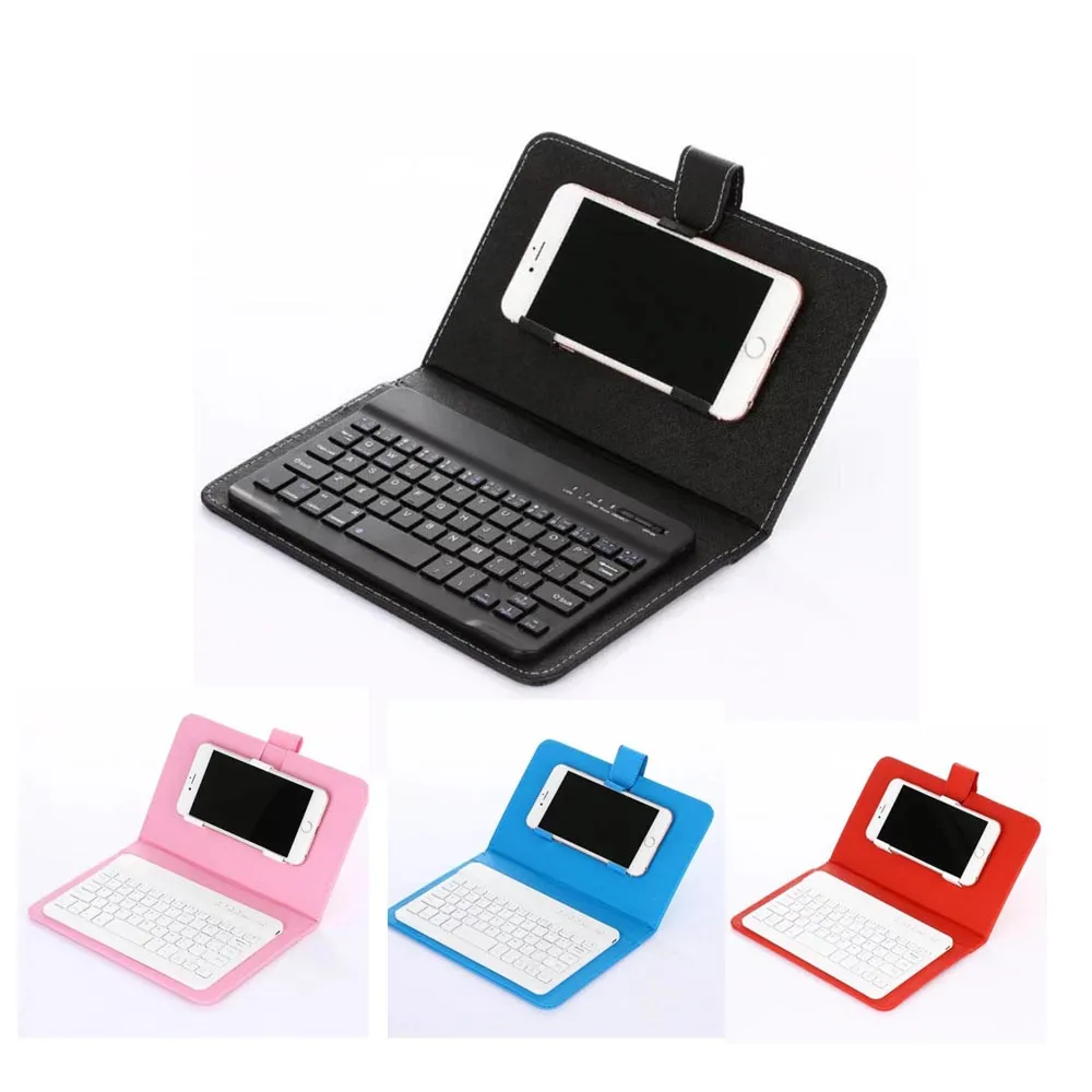 Universal Pu Leather Wireless Bluetooth Keyboard Comples Cover for iPhone 13 12 Pro Max Huawei Xiaomi Samsung Mobile Phone