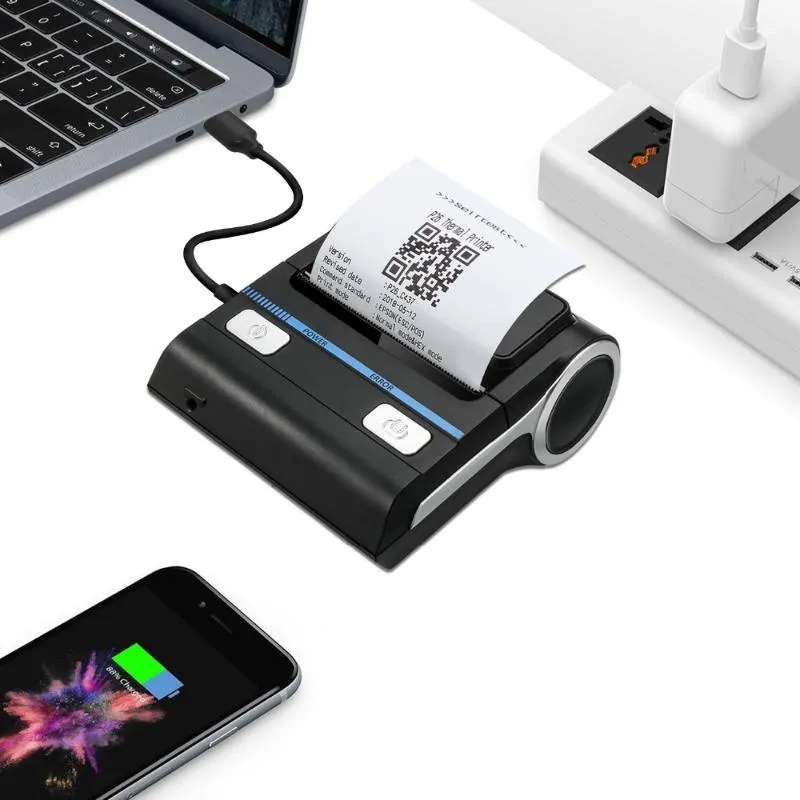 Imprimantes Thermiques De Réception Portables 80mm Imprimante Bluetooth USB  Mobile Gratuite Pour Imprimante De Pharmacie Du 72,32 €