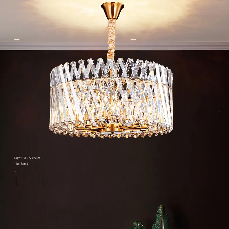 Avrupa Modern Kristal Kolye Lambaları LED Işık Yemek Yatak Odası Oturma Odası Asılı Lambalar Ev Kapalı Aydınlatma Çapı 40cm/50cm/60cm