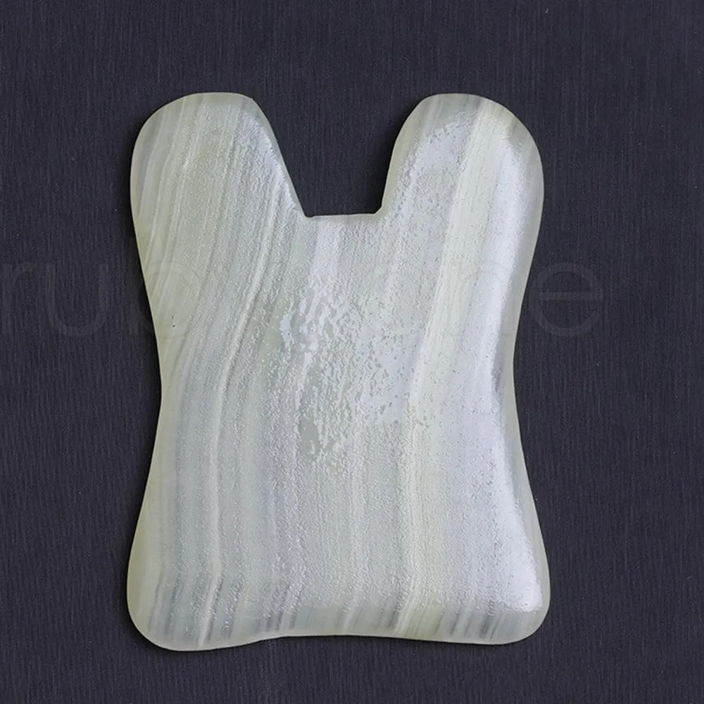 DHL Gua Sha Massage Jade Scraping Tool SPA Salon Piedras De Masaje Facial Back Care Treatment Beauty Health Tools Massage Stones