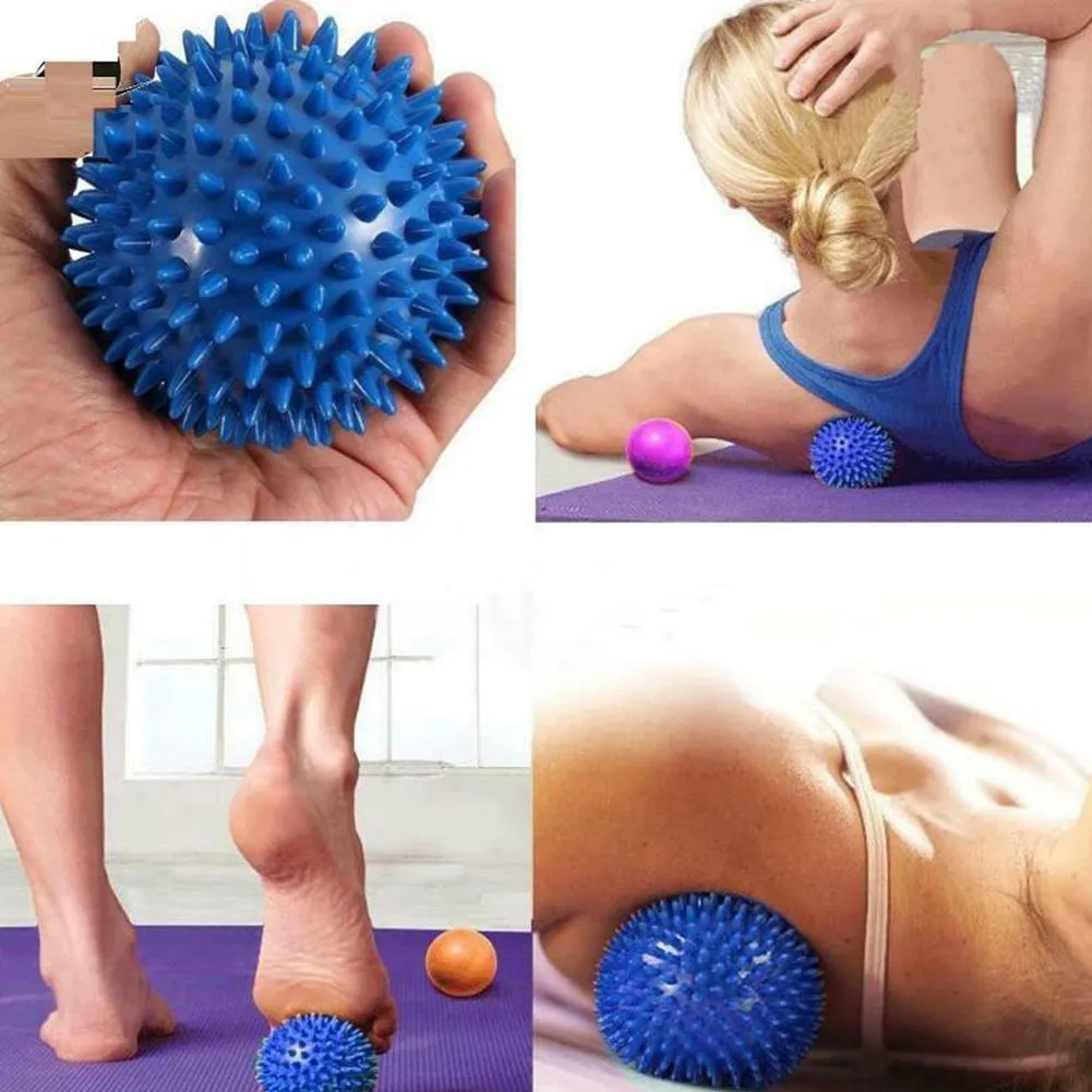 Virson Fitness Fascia Scasage Ball 6.5cm ، 4 ألوان الاسترخاء الكرة الشائك قبضة كروتيك كرات اللياقة البدنية