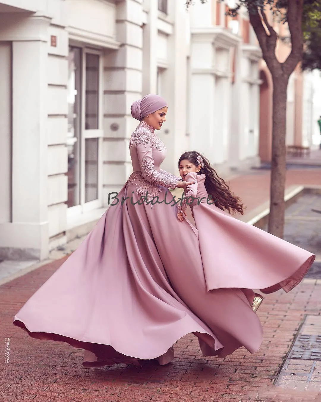 Elegant Blush Pink Evening Dresses Long Sleeve... From Bridalstore, $116.99  | DHgate.Com