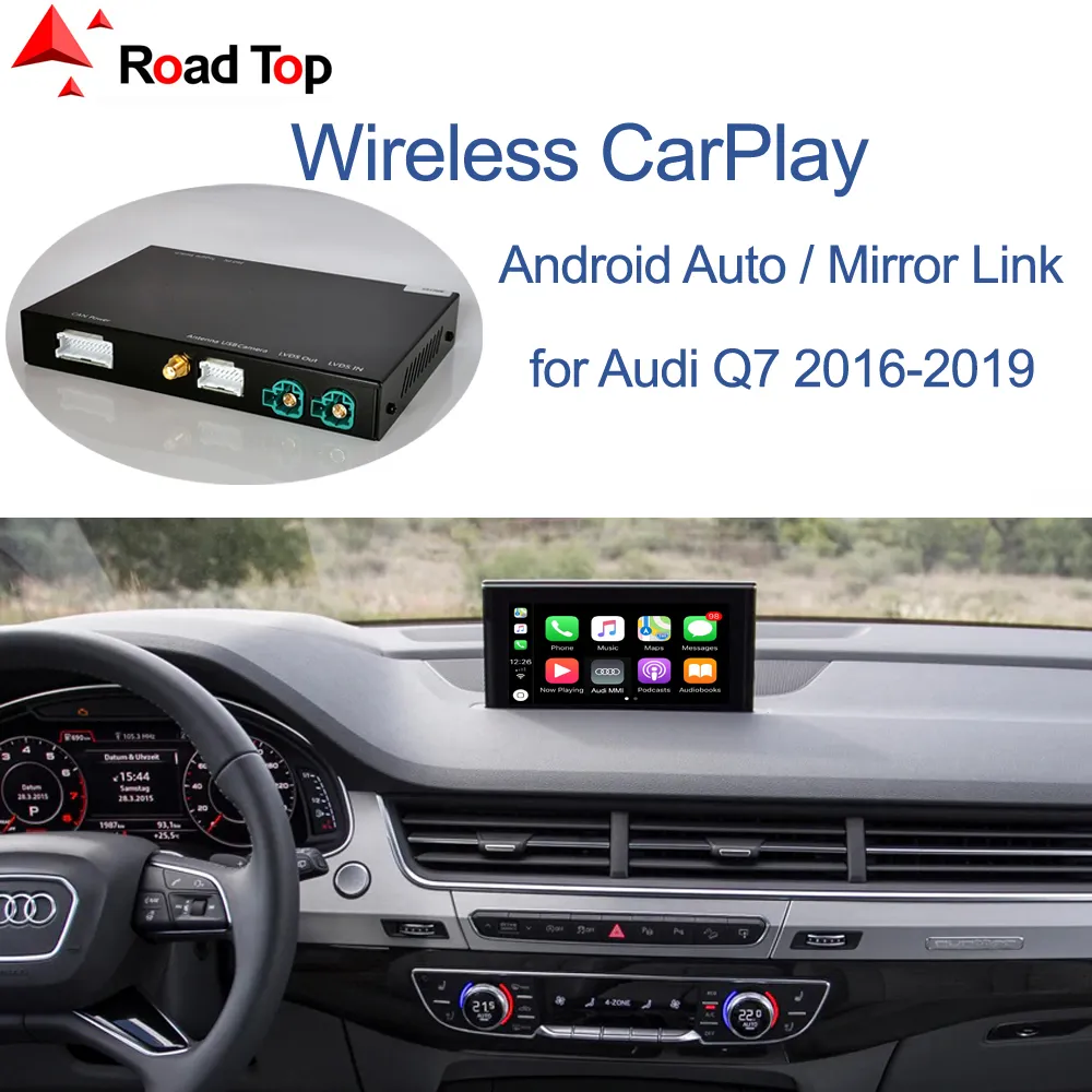 Wireless Apple CarPlay Android Auto Interface For Audi Q7 2016 2019