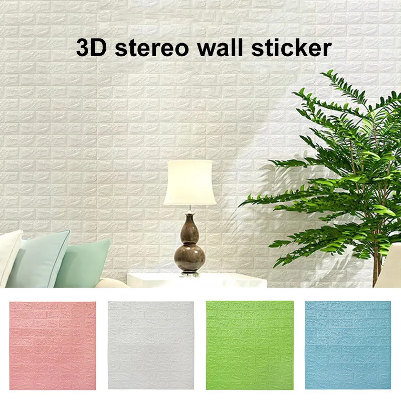 Wallpapers Faux Foam Bricks 3D Wall Panels Peel And Stick For