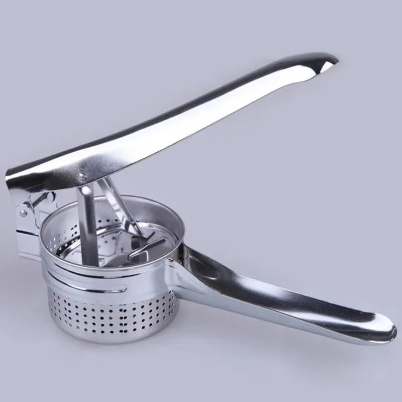 Potato Mashers Ricers Cuisine Cuisine Outils En Acier Inoxydable Pression Boue Purée Légumes Fruits Presse Maker Ail Presser LX2794