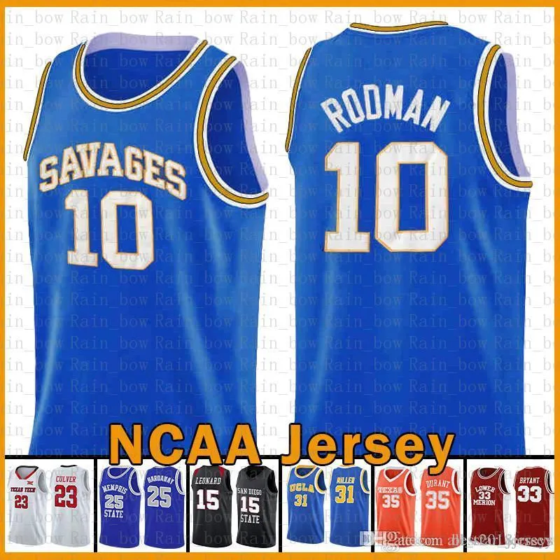 Dennis 10 Rodman NCAA SAVAGES High School LeBron 23 James Kawhi cheap sale Jersey Leonard Dwyane 3 Wade Stephen 30 Curry David men Robinson 000
