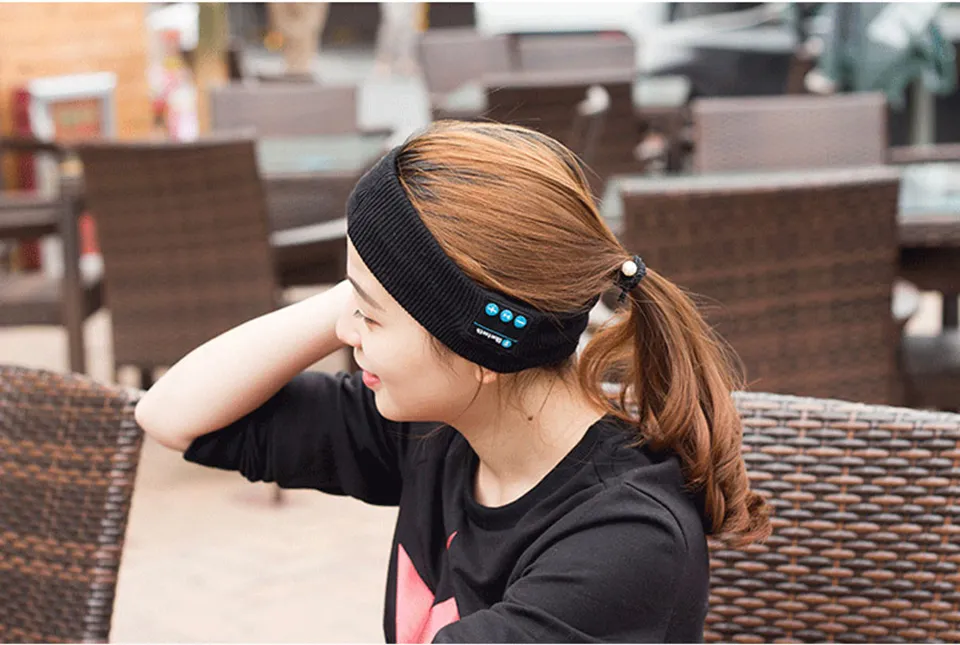 Bluetooth Music Fascia cappelli Sleeping Headwear auricolari Altoparlante Runing Headset Fashion Runing Sport Hat LNYW