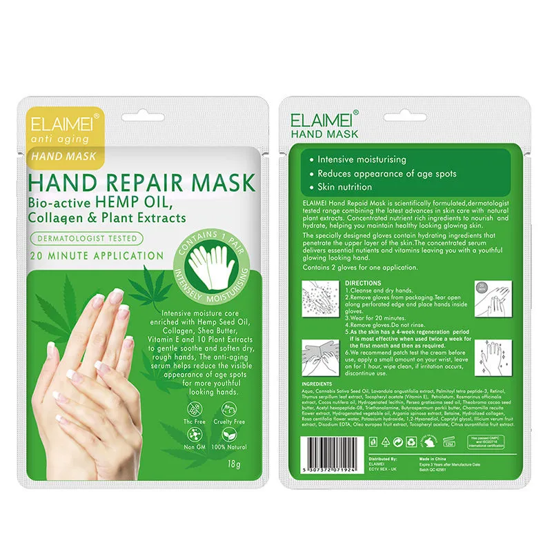 ELAIMEI ALIVER Gants Hydratants Infusés Au Collagène Le Masque