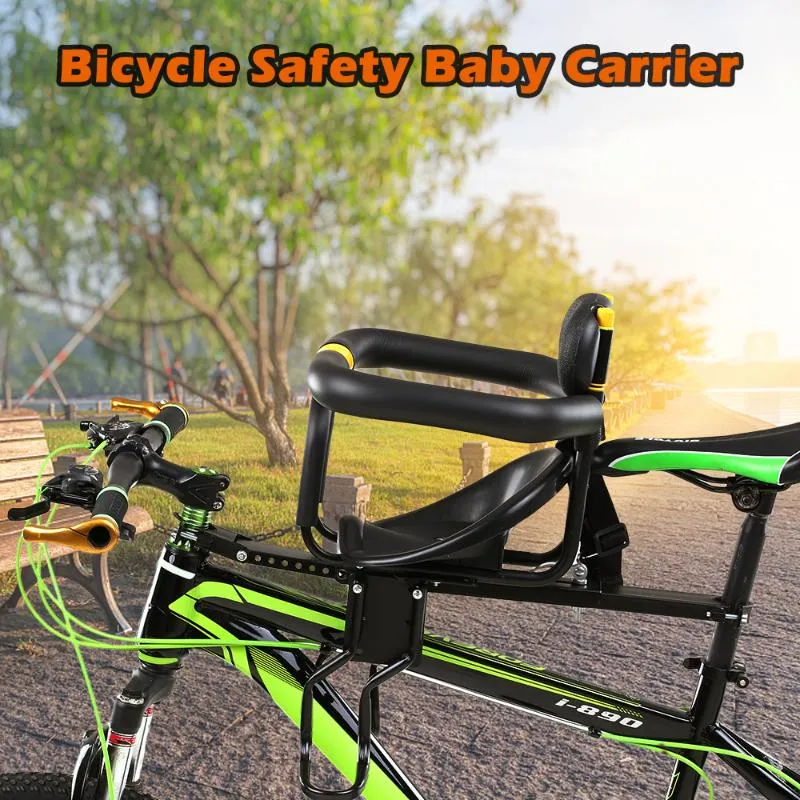 Bike Saddles Safety Child Bicycle Seat Front Baby Kids Saddle With Foot