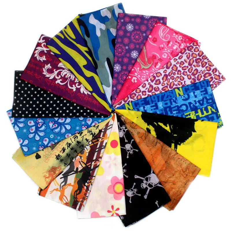 Magic headscarf Sport Headband Bandana headwrap for Women Men Hip Hop Seamless Skull Bandanas riding mask Tube Neck Face Headscarves