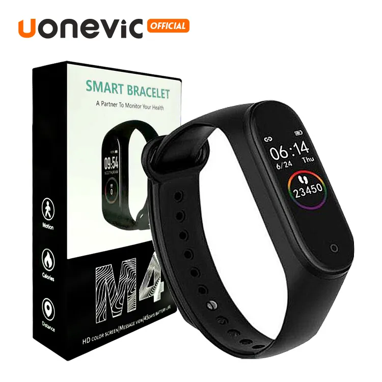 M4 Smart Band Fitness Tracker Bracelet de sport Fréquence cardiaque Pression artérielle Moniteur étanche Fréquence cardiaque mi 4 bandes avec emballage de vente au détail