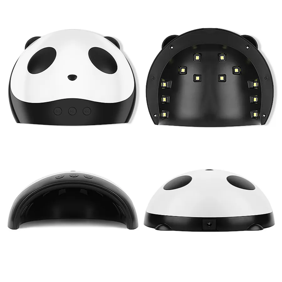 36W UV LED Lamp Nail Dryer Panda Dual Hands Nail Lamp For Curing UV Gel Polish With Sensor Timer LCD Display RRA3621