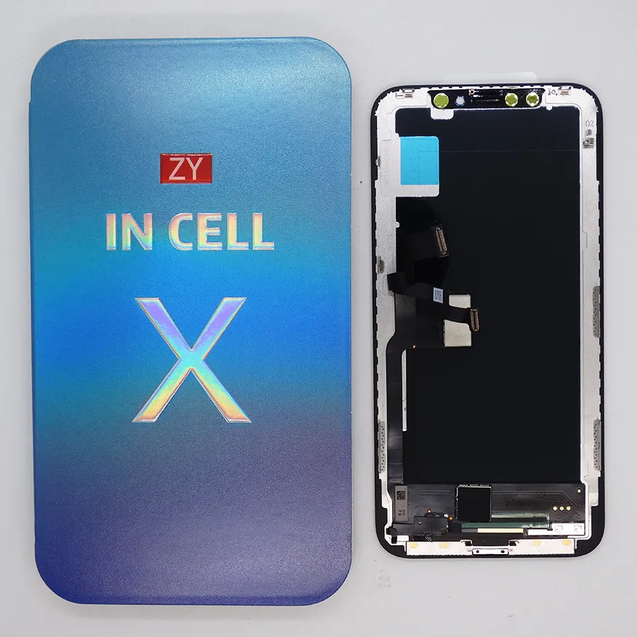 Écran LCD pour iPhone X ZY Incell, panneaux de remplacement de numériseur