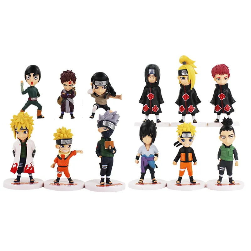 Naruto Colection Miniaturas De Coleção Minifigure De Ação Bonecos Kakashi  Hinata Gaara Itachi Sasuke Sakura Jyraia 