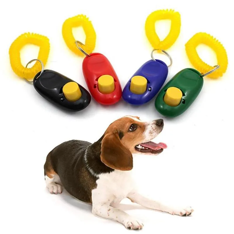 Pet Dog Cat Training Fluitje Trainer Huisdieren Hond Kat Pet Clicker Draagbare Training Guide Clicker Pet Dog Supplies