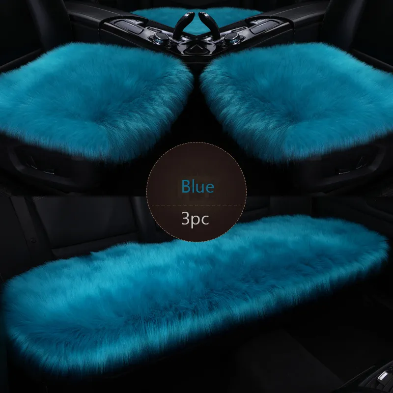 Auto sitzkissen Australische wolle kissen Neue plüsch auto matte Winter sitzkissen  Fell sitz abdeckung - AliExpress